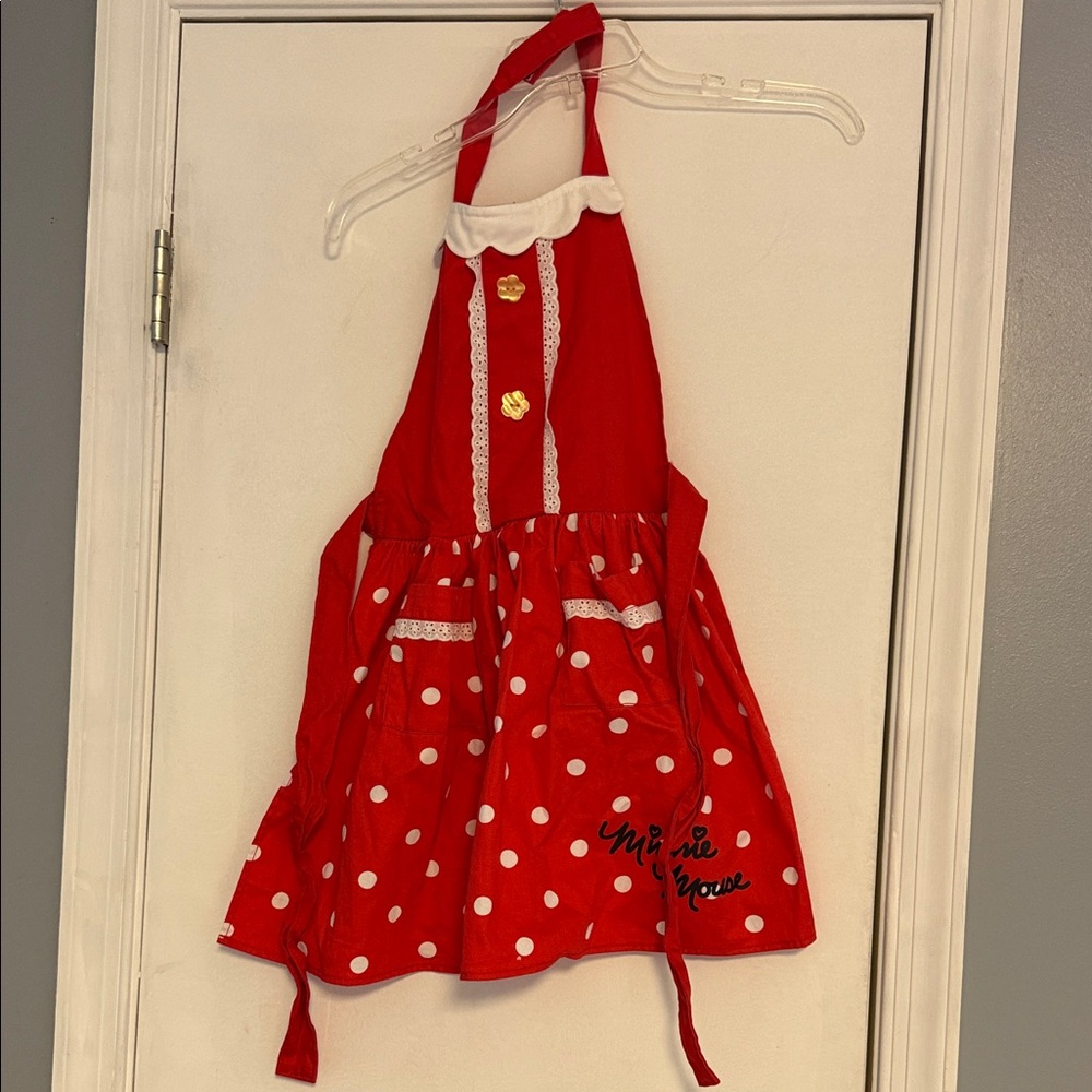 Disney Red Minnie Mouse Polka Dot Apron